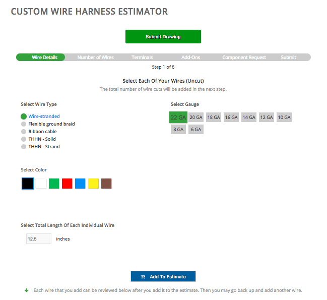 Wire Harness Estimator